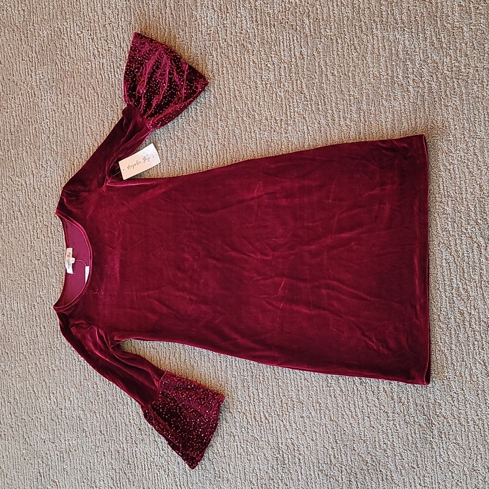 Magnolia Skye Velvet Dress M NWT